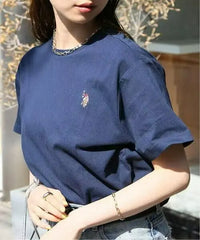 日本直送🌟 U.S. POLO ASSN Unisex Polo Logo Embroidered Tee 🌟 SETUP7