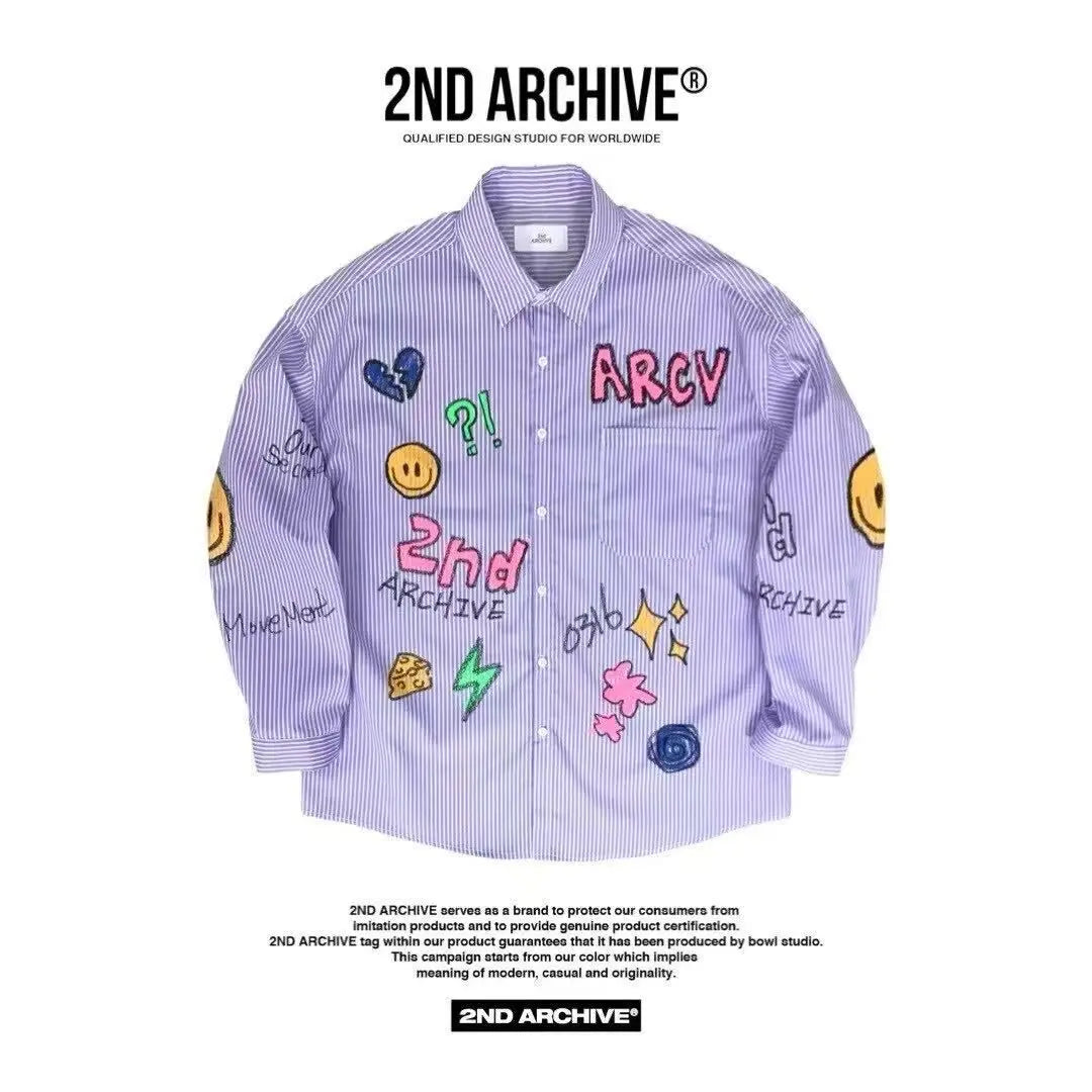 韓國直送 2ND ARCHIVE Crayon Beanie Cat Shirt