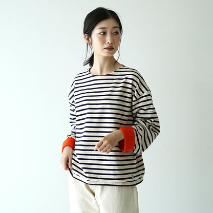 【一口價$298/件】Orcival Reversible Basque T-shirt 條紋絨絨雙面Tee