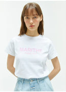 韓國直送Marithe Regular  Logo Tee Nya醬外貿服飾 (大廠)