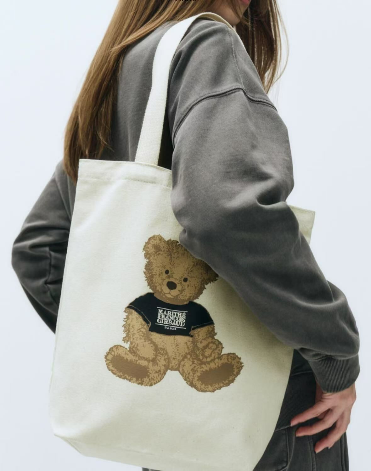 韓國直送MARITHE DOODLE BEAR ECO BAG 韩国大熊
