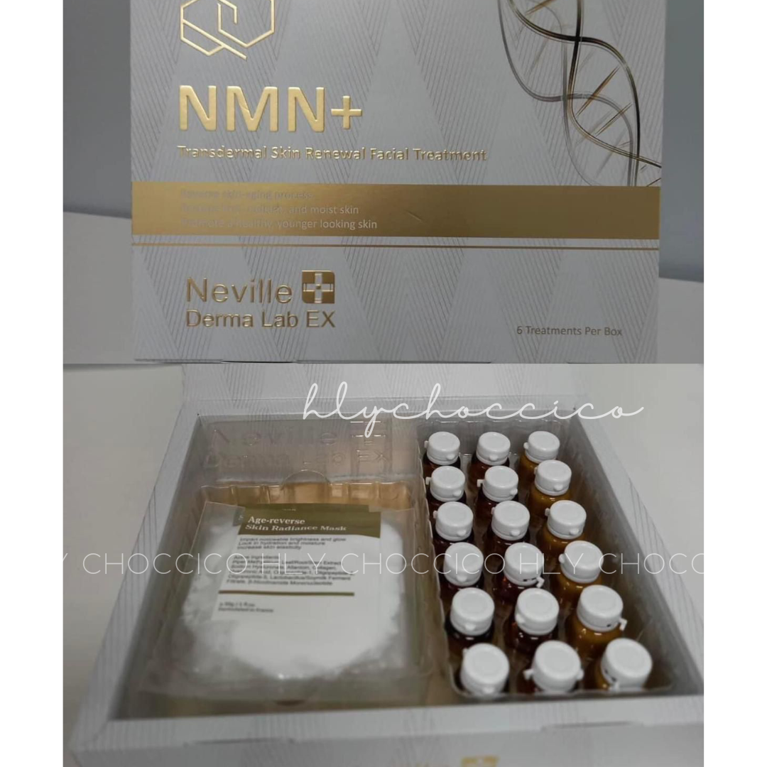 【一口價$339/盒】Neville Derma Lab EX NMN+ 肌能導入活膚療程 1盒/6次 Lm