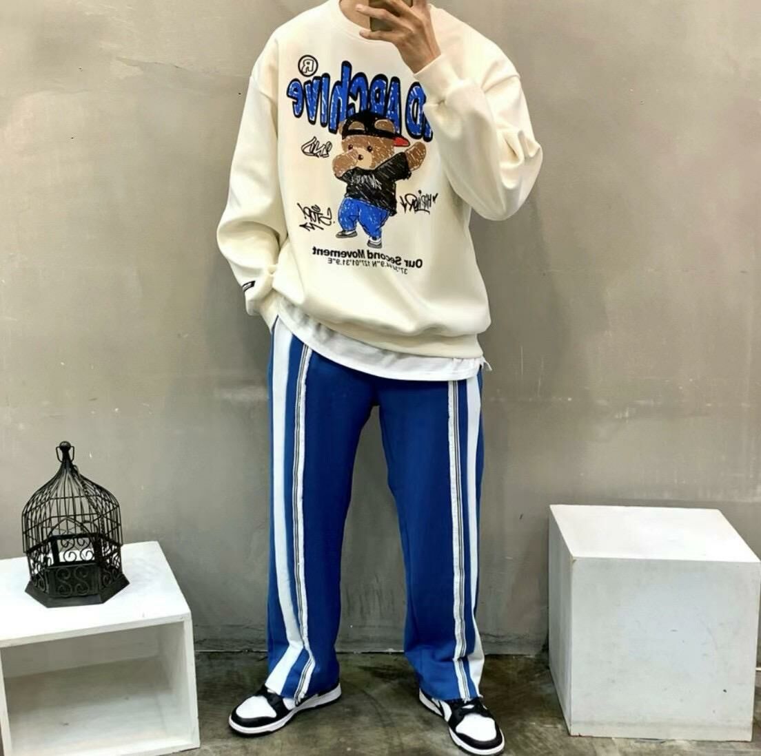 【一口價$370/件】🇰🇷韓國直送🇰🇷 2ND ARCHIVE HipHop Bear Sweatshirt | 4 Color 2ND ARCHIVE