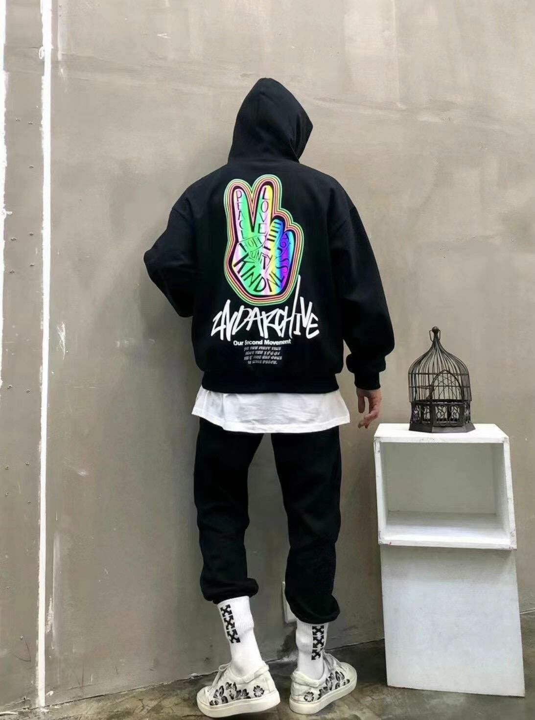 【一口價$380/件】🇰🇷韓國直送🇰🇷 2ND ARCHIVE V Finger Hoodie 2ND ARCHIVE