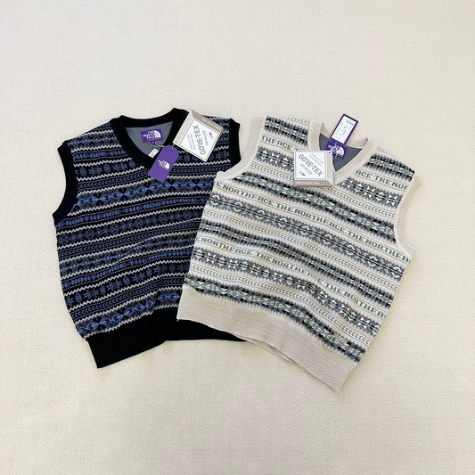 TNF PURPLE LABEL LABEL GORE-TEX INFINIUM™ Fair Isle Vest NT6301N