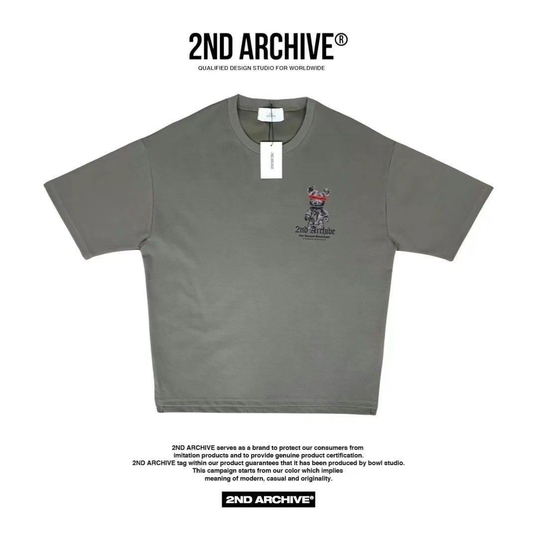 韓國直送🇰🇷 2ND ARCHIVE Captured Bear T-shirt - 3 Color