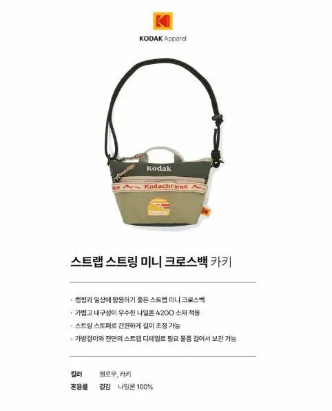 Kodak mini crossbody bag