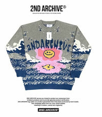 【一口價$325/件】🇰🇷韓國直送🇰🇷 2ND ARCHIVE Smile Knit Sweater 💜 20Mysterios23 💜