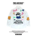 韓國直送 2ND ARCHIVE Crayon Beanie Cat Shirt 2ND ARCHIVE