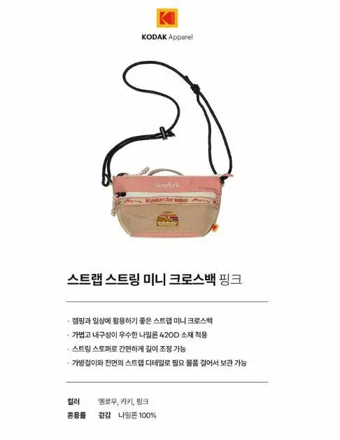 Kodak mini crossbody bag