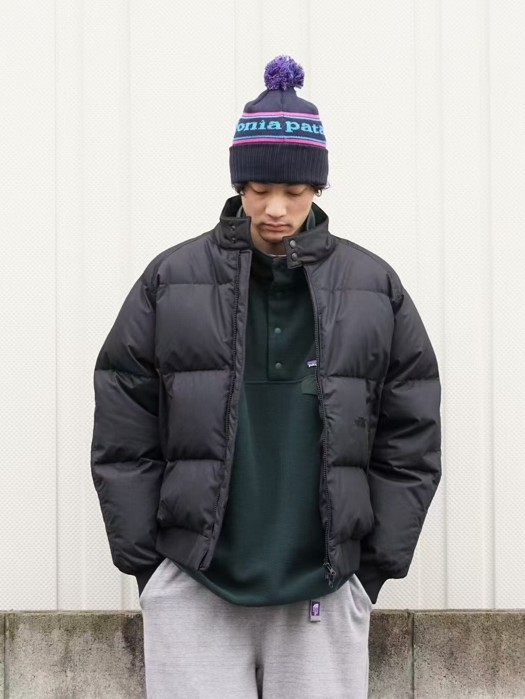 限定款TNF PURPLE LABEL  Lightweight Twill Mountain Down Jacket ND2265N