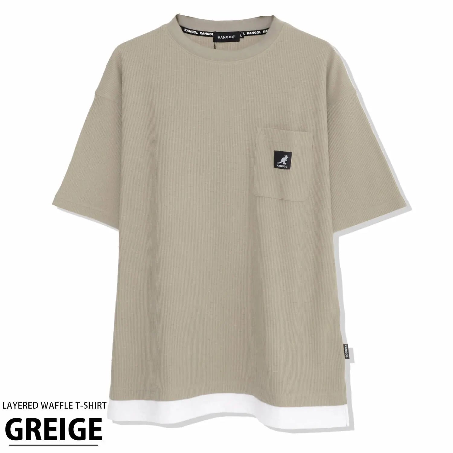 日本直送 Kangol Layered Waffle Tee Rode Crown(Rakuten Fashion)
