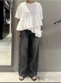 日本直送Rode Crown Pigment Frile Docking Tops Rode Crown(Rakuten Fashion)