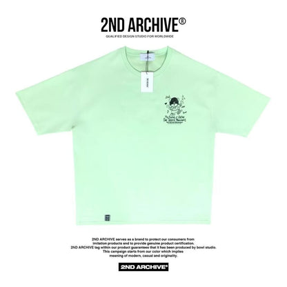 韓國直送 2ND ARCHIVE Black Beanie Teddy Bear Tee