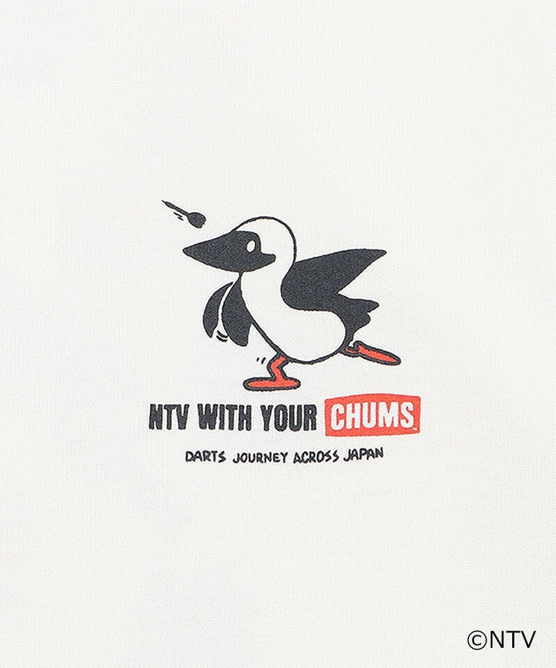CHUMS x NTV Smile and collaborate! darts trip t-shirt