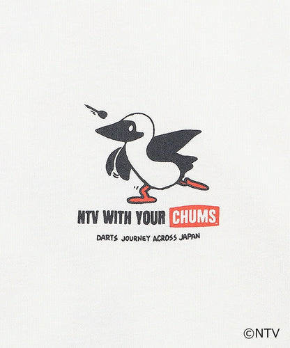 CHUMS x NTV Smile and collaborate! darts trip t-shirt