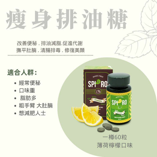 SPIRO 瘦身排油糖 🍋