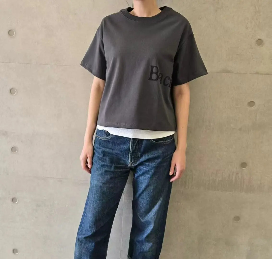 韓國直送 Back Tee - 3 Color