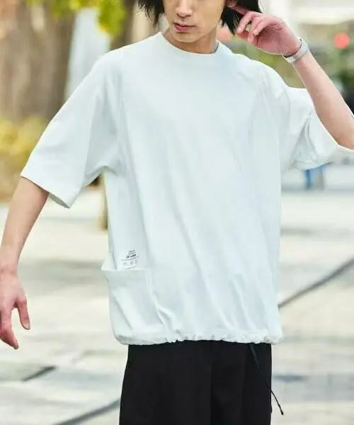 日本直送Drymix Dry Mix Relax Fit Side Pocket Crew Neck Tee FREAK'S STORE(Rakuten Fashion)