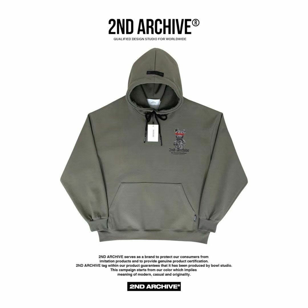 【一口價$390/件】🇰🇷韓國直送🇰🇷 2ND ARCHIVE Captured Bear Hoodies