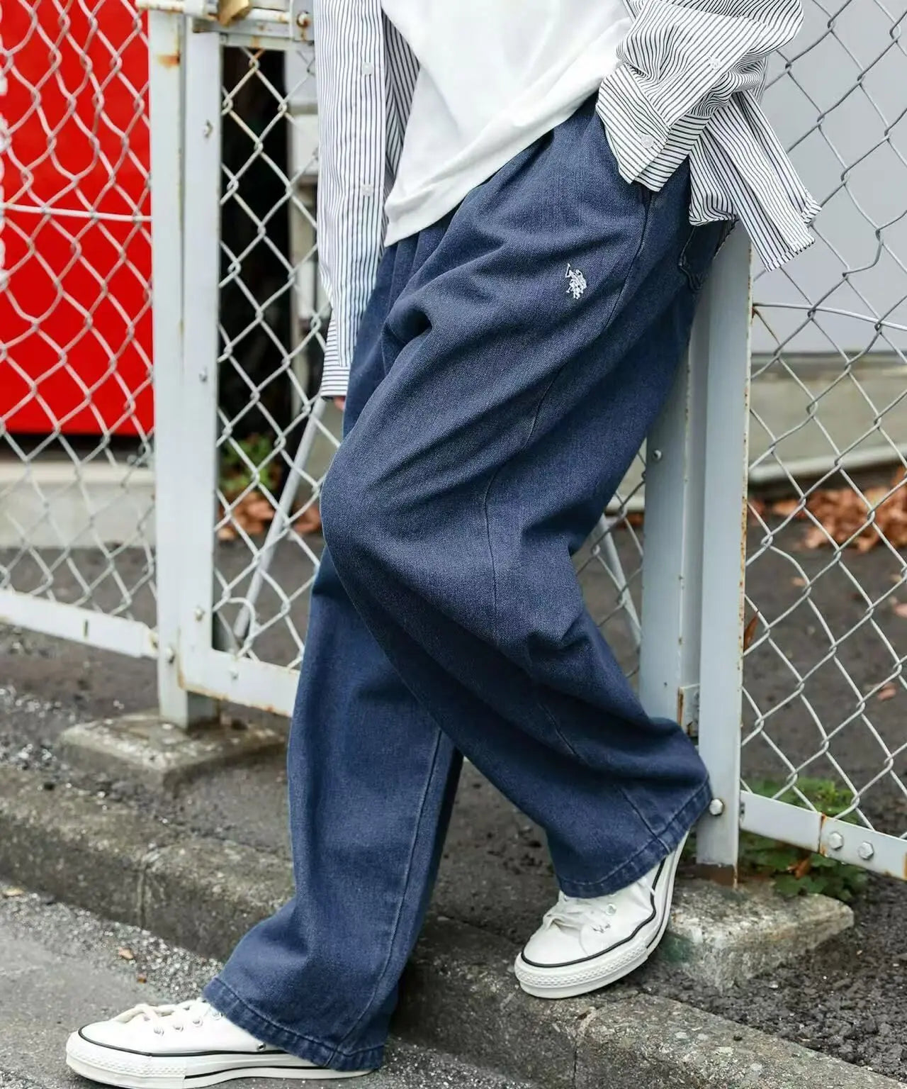 日本直送U.S. POLO ASSN Logo Embroidery Balloon Silhouette Chef Pants RANAN