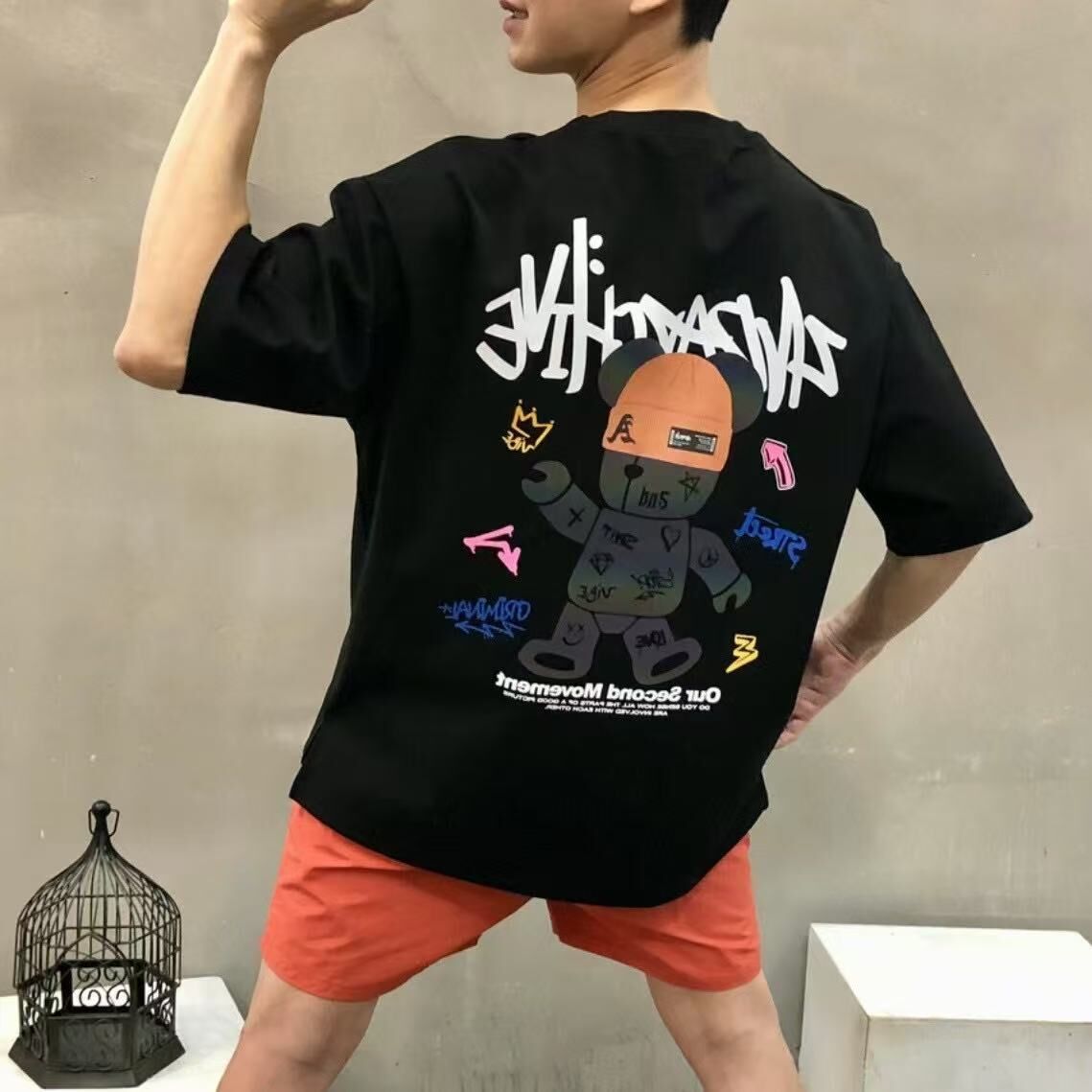 韓國直送 2ND ARCHIVE Tattoo Beanie Bear Tee