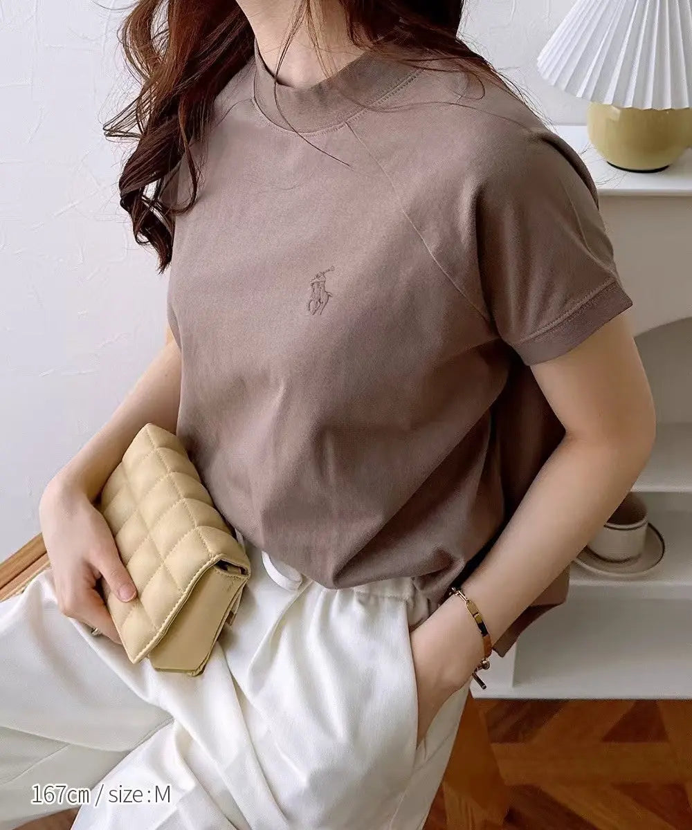 RL微高領刺繡Tee |6色入 (大廠)223064＃88