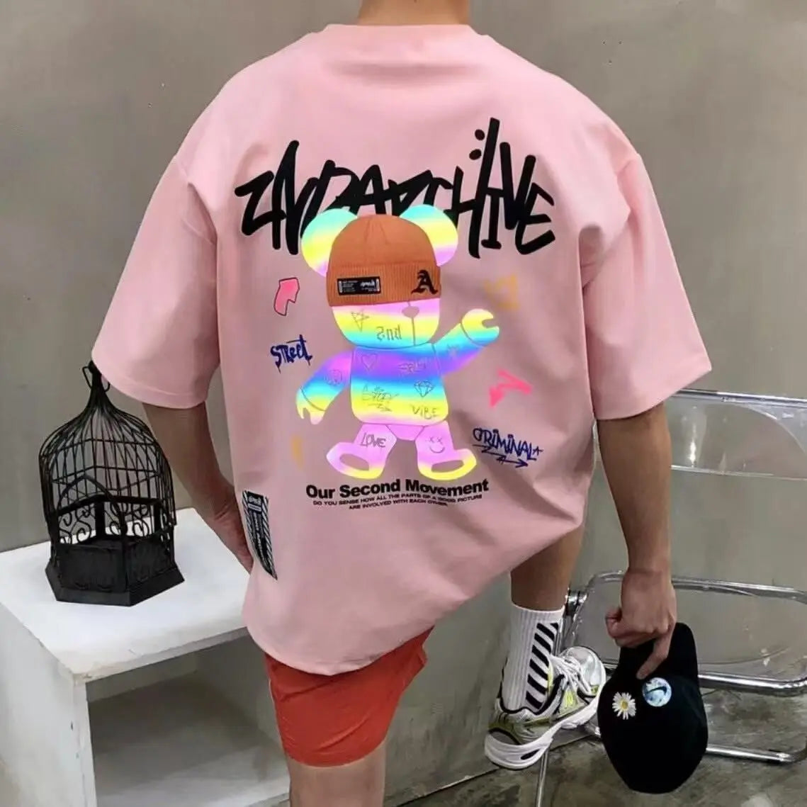 韓國直送 2ND ARCHIVE Tattoo Beanie Bear Tee