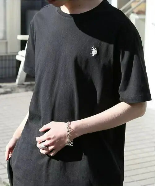 日本直送🌟 U.S. POLO ASSN Unisex Polo Logo Embroidered Tee 🌟 SETUP7