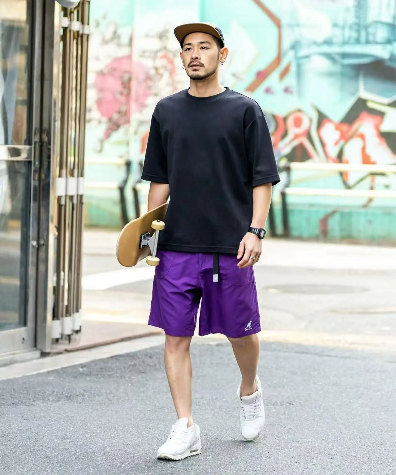 日本直送KANGOL Collaboration Cool Contact Amphibious Climbing Shorts Rocky Monroe Kangol