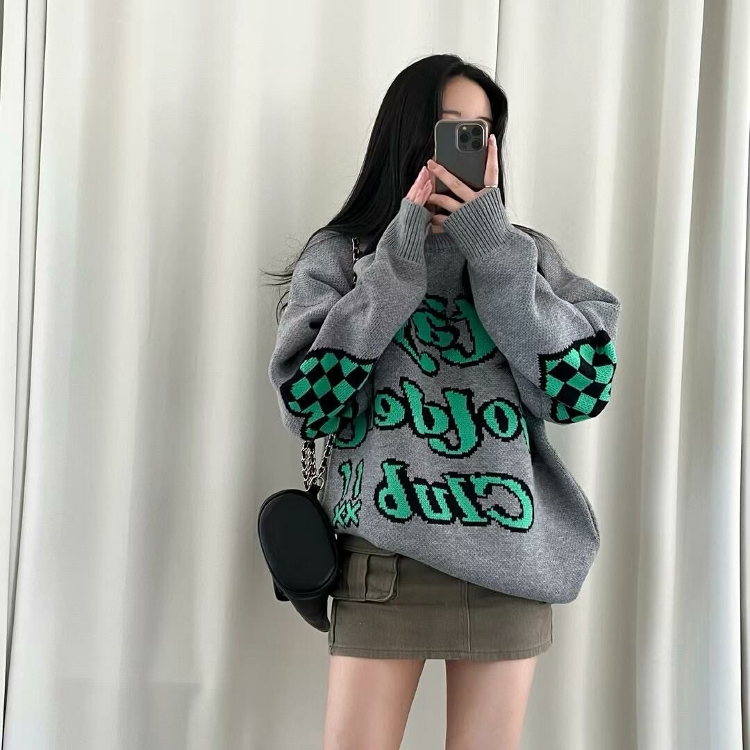 【一口價$399/件】🇰🇷韓國直送🇰🇷 2ND ARCHIVE Stay Gonden Club Jacquard Knit Sweater 2ND ARCHIVE