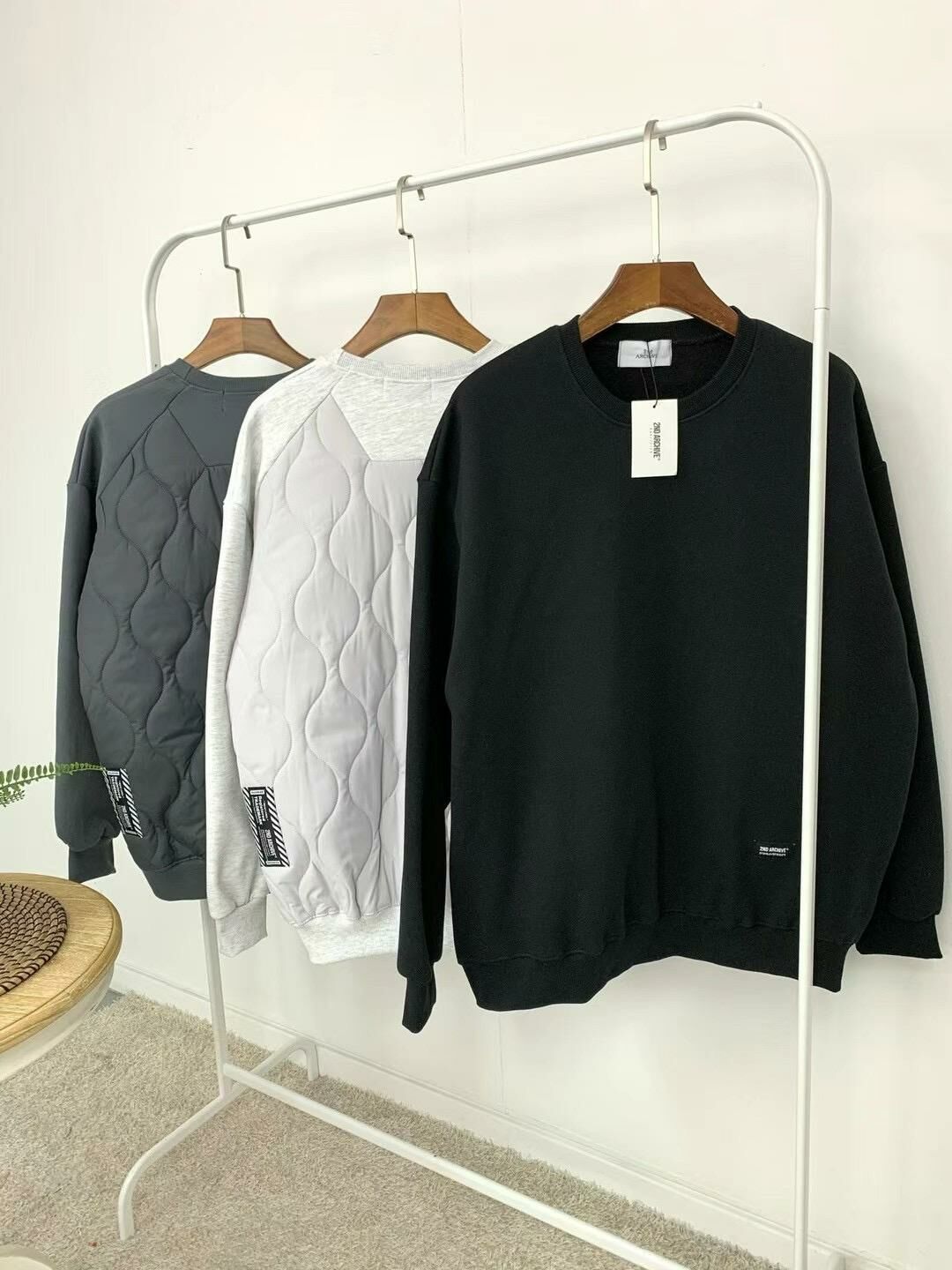 【一口價$299/件】🇰🇷韓國直送🇰🇷 2ND ARCHIVE Basic Padded Sweatshirt 2ND ARCHIVE