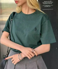 日本直送🌟 U.S. POLO ASSN Unisex Polo Logo Embroidered Tee 🌟 SETUP7