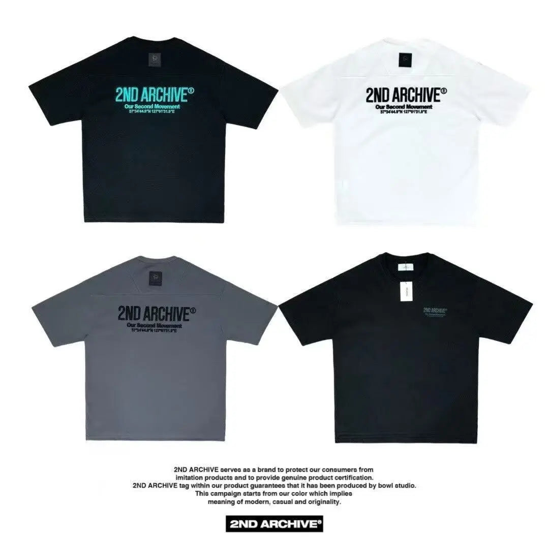 韓國直送 2ND ARCHIVE Second Embossed Logo Short Tee