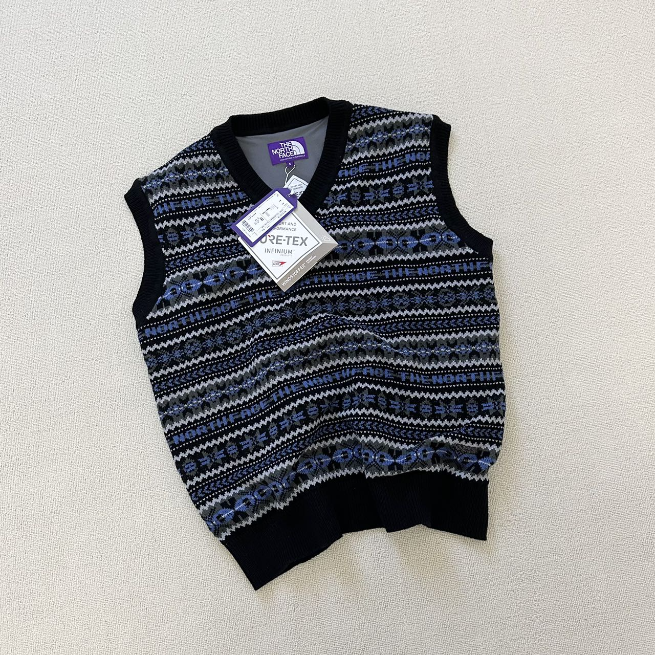 TNF PURPLE LABEL LABEL GORE-TEX INFINIUM™ Fair Isle Vest NT6301N 港口工廠