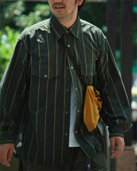TNF Purple Label Regimental Stripe Field Shirt 紫標間條長䄂恤衫 - HLY & CHOCCICO