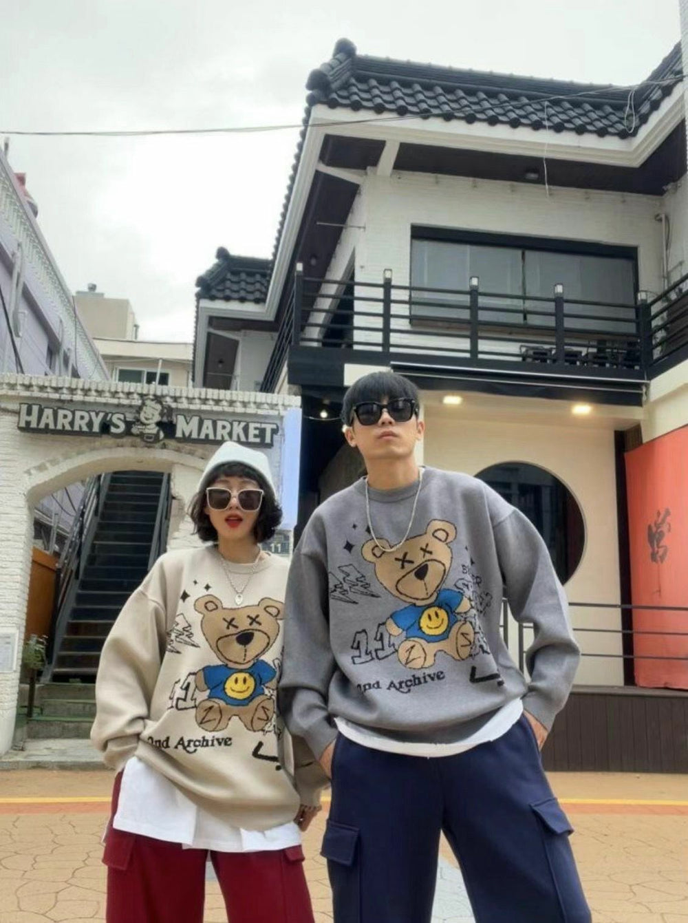 韓國直送🇰🇷 2ND ARCHIVE Thunder Bear Jacquard Knit Sweater