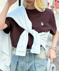 日本直送🌟 U.S. POLO ASSN Unisex Polo Logo Embroidered Tee 🌟 SETUP7