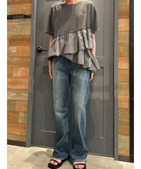 日本直送Rode Crown Pigment Frile Docking Tops Rode Crown(Rakuten Fashion)