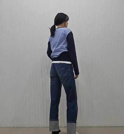 韓國直送Color-Block Top