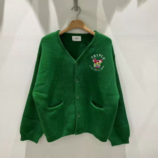 韓國直送Baron Triple Embroidery Cardigan