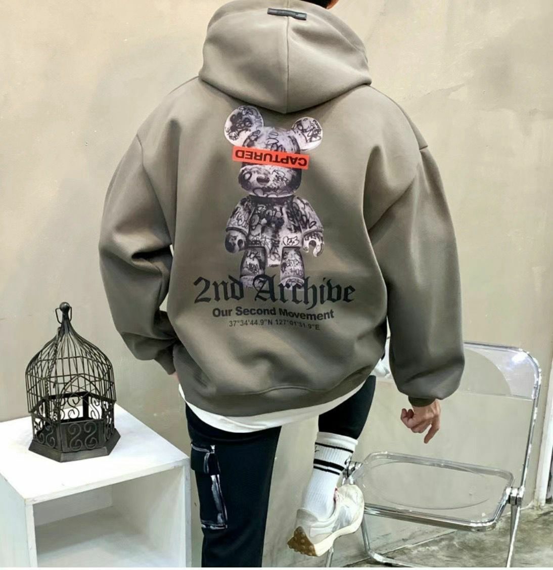 【一口價$390/件】🇰🇷韓國直送🇰🇷 2ND ARCHIVE Captured Bear Hoodies 2ND ARCHIVE