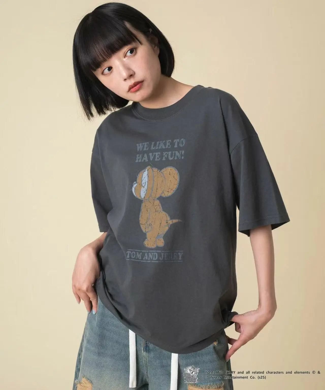日本直送TOM and JERRY Graphic Tee WEGO LADY'S