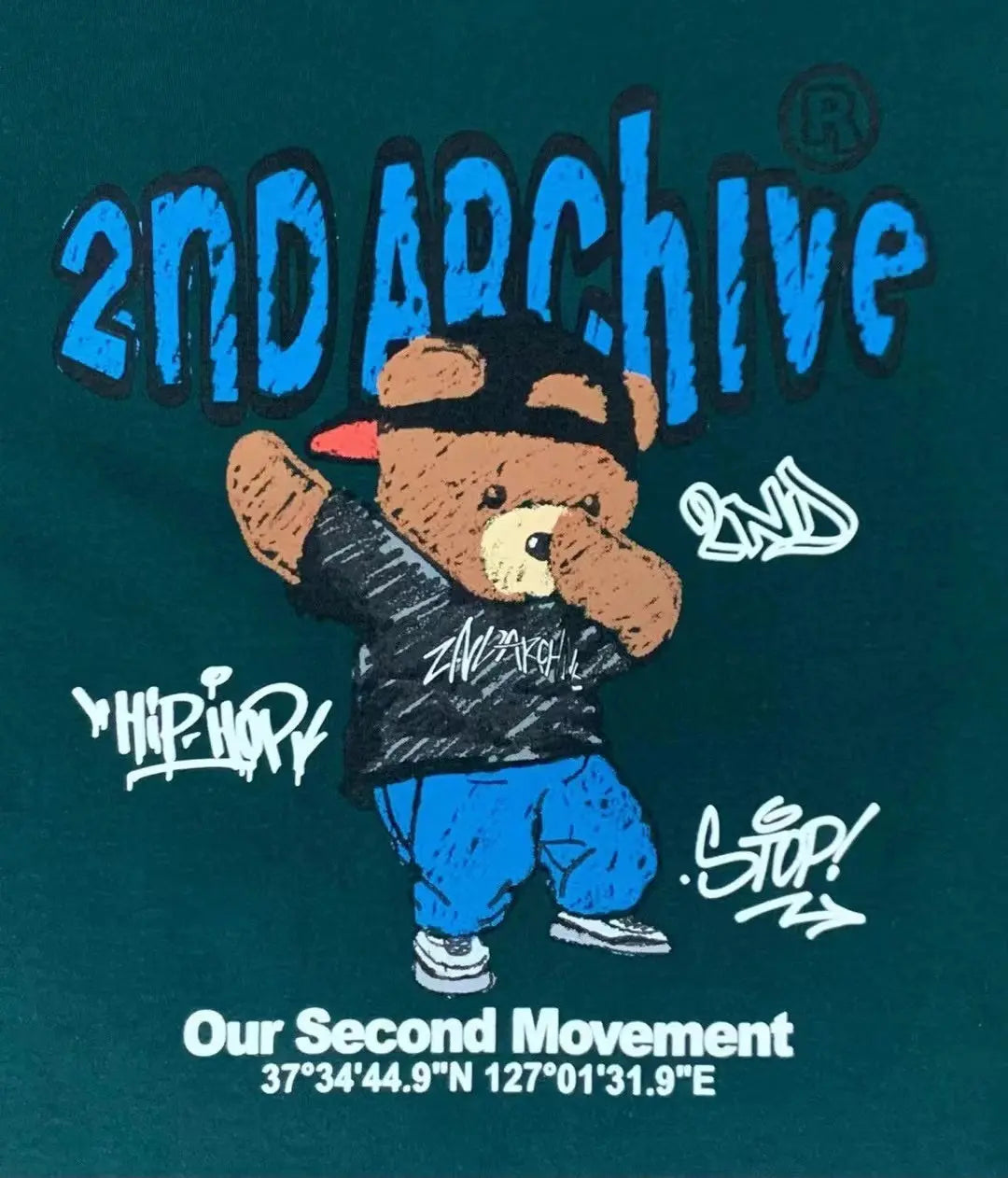 🇰🇷韓國直送🇰🇷 2ND ARCHIVE Swg Crayon Bear T-shirt -4 Color APM 537 BOWL