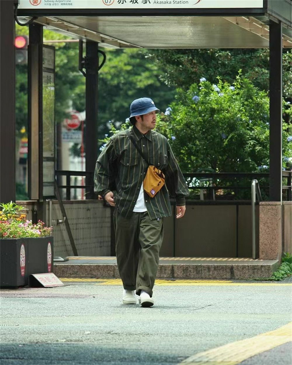 TNF Purple Label Regimental Stripe Field Shirt 紫標間條長䄂恤衫
