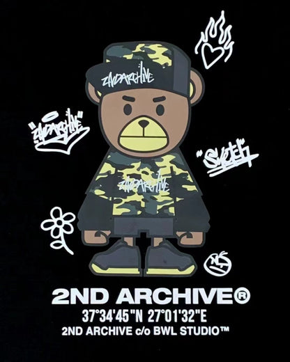 【一口價$277/件】🇰🇷韓國直送🇰🇷 2ND ARCHIVE Camouflage Army Bear Tee- 3 Color APM 537 BOWL