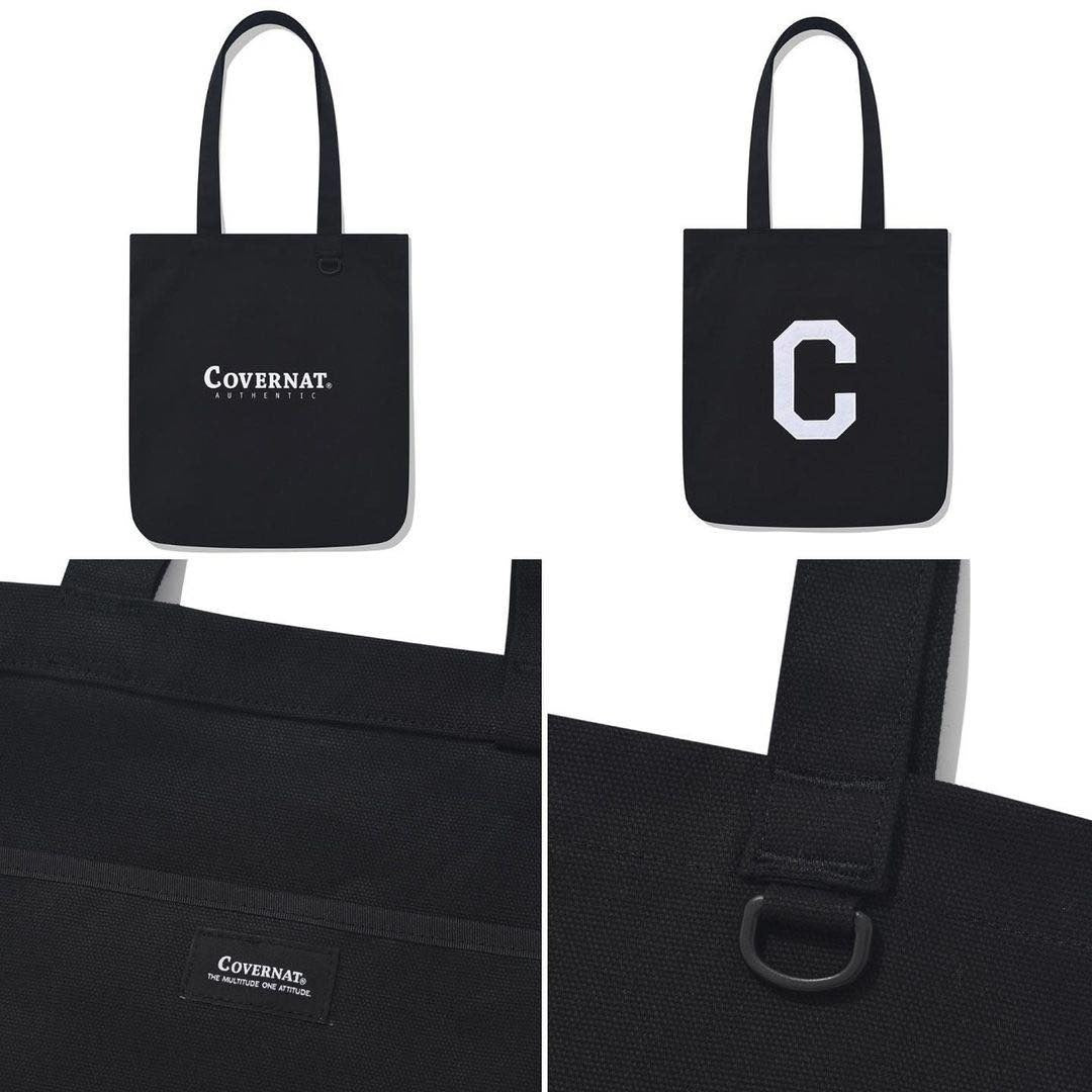 【一口價$256/個】韓國連線🇰🇷 韓國直送 COVERNAT Logo Canvas Tote Bag (大廠)