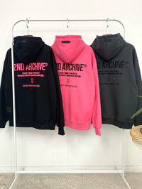 【一口價$390/件】🇰🇷韓國直送🇰🇷 2ND ARCHIVE Logo Embroidered Hoodie 2ND ARCHIVE
