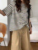 韓國直送Timeless Stripe Top REVE