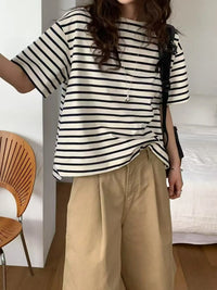 韓國直送Timeless Stripe Top REVE